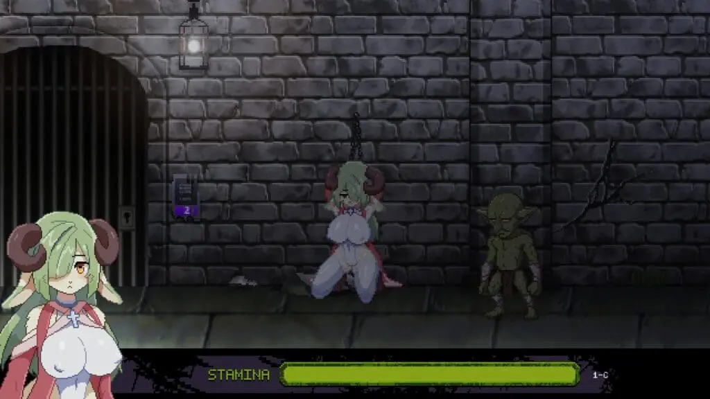 Головоломки и платформер в хентай игре Priestess Lust