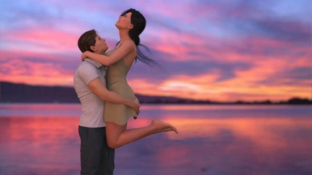 Геймплей Whispers of Desire - хентай новелла с выбором решений