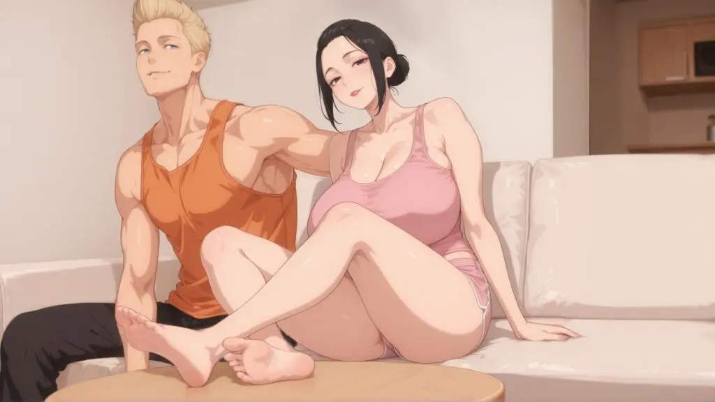Геймплей Unbreakable Love - NTR хентай с соблазнением жены
