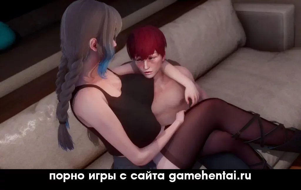 Секс с милфой в порно игре для телефона android