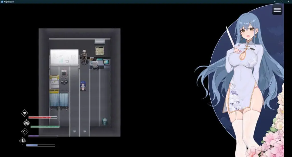 групповуха в хентай игре Ночной Цветок