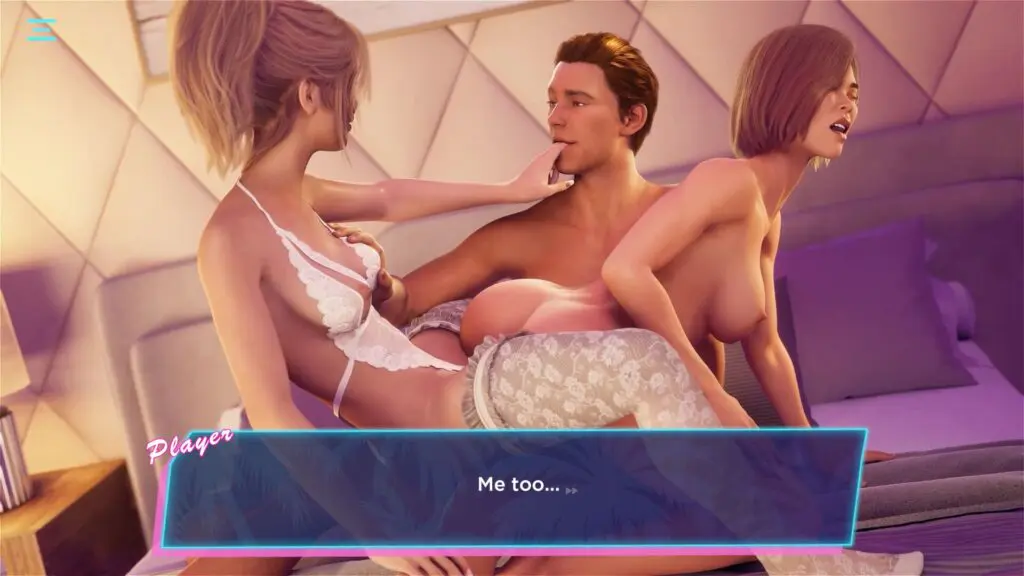 Анимация и откровенные сцены в хентай новелле Oops.. Where’s My Bikini?!