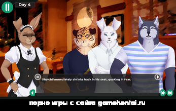 Джун играет на пианино в порно визуальной новелле фурри андроид