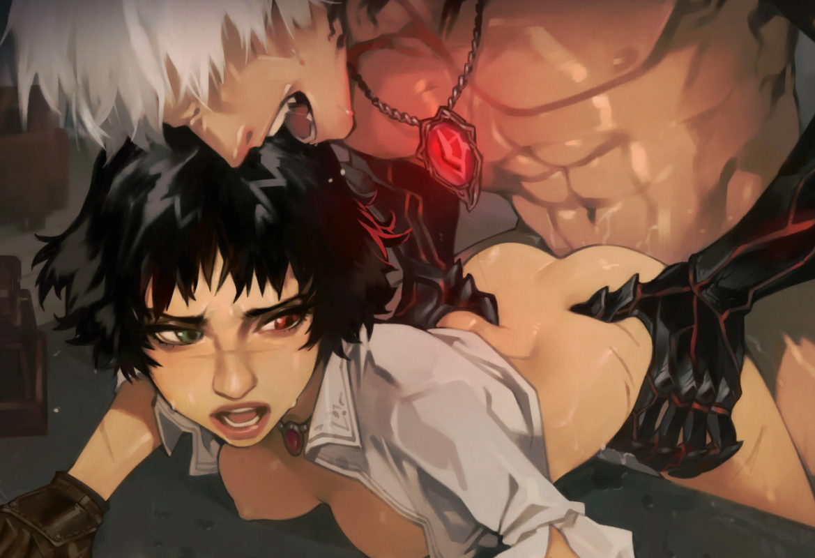 Геймплей Devil May Cry хентай игра Данте анал андроид