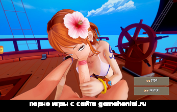 минет от рыжеволосой в хентай игре охотник за добычей