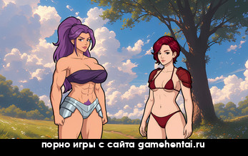 сцена доминации в хентай новелле Остров Фиалок на андроид юри