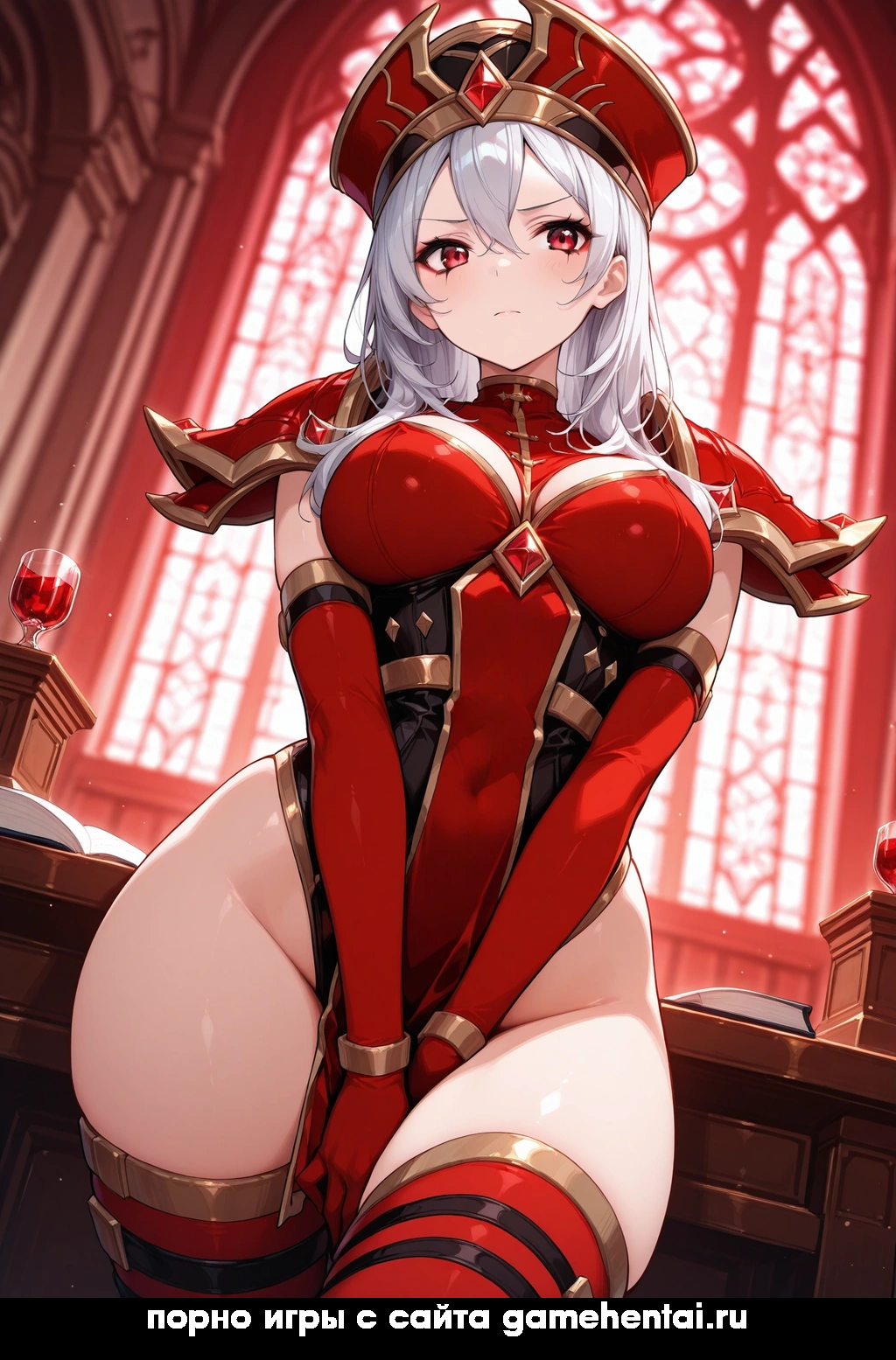 постепенное раздевание жрицы в хентай игре на андроид +18