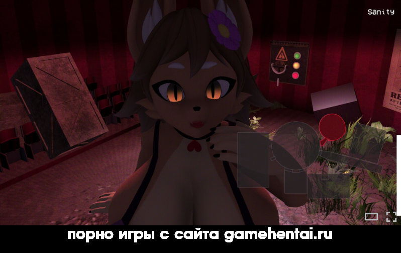 Маскот крольчиха Поппи в хентай игре на андроид сцена с бомбой