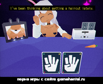 петтинг сцена в хентай игре на андроид +18 девушка-кролик в хентай карточной игре соблазнение
